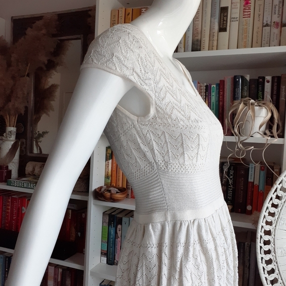 American eagle outfitters knitted white dress P88 - Picture 7 of 13